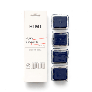 HIMI Recarga Gouache 4 unidades 30g Ultramarine