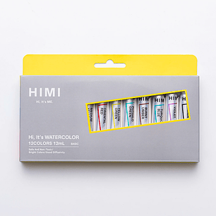HIMI Set Tubos de Acuarela 12 ml 12 Colores