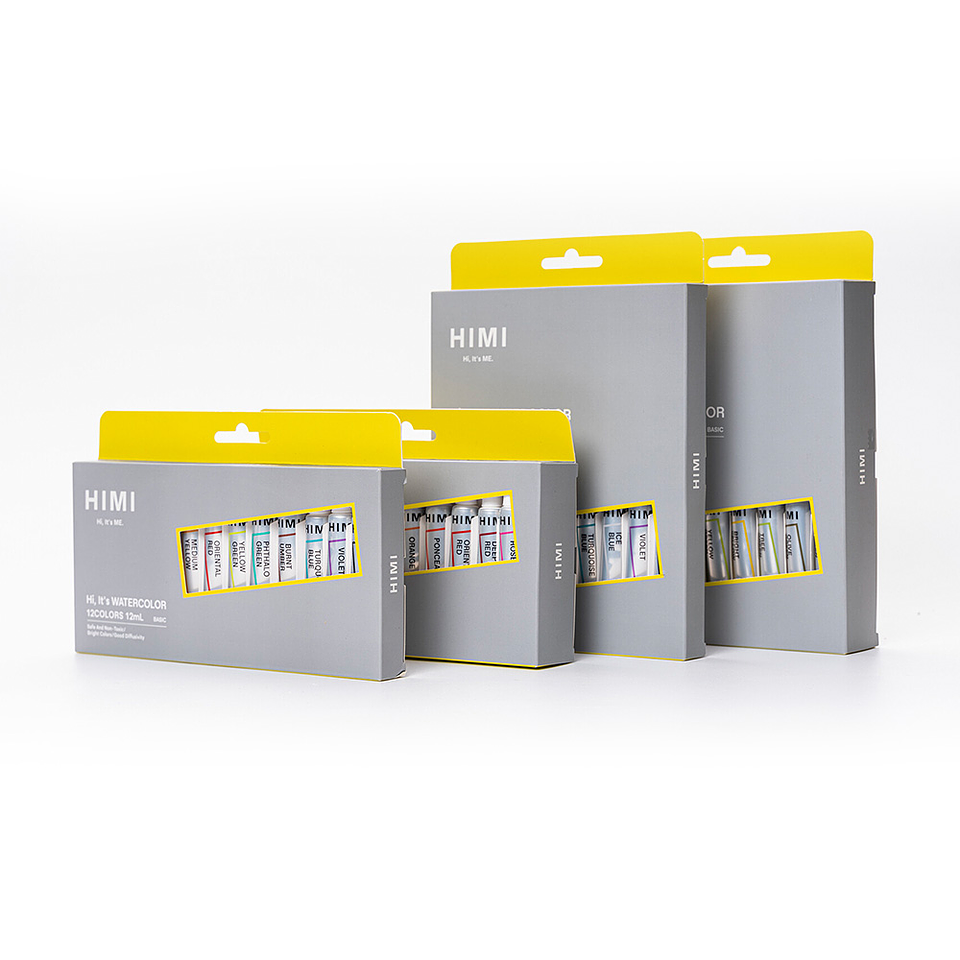 HIMI Set Tubos de Acuarela 12 ml 18 Colores 4