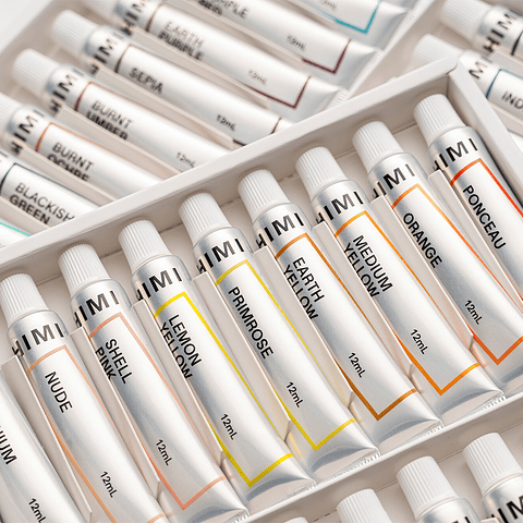 HIMI Set Tubos de Acuarela 12 ml 18 Colores