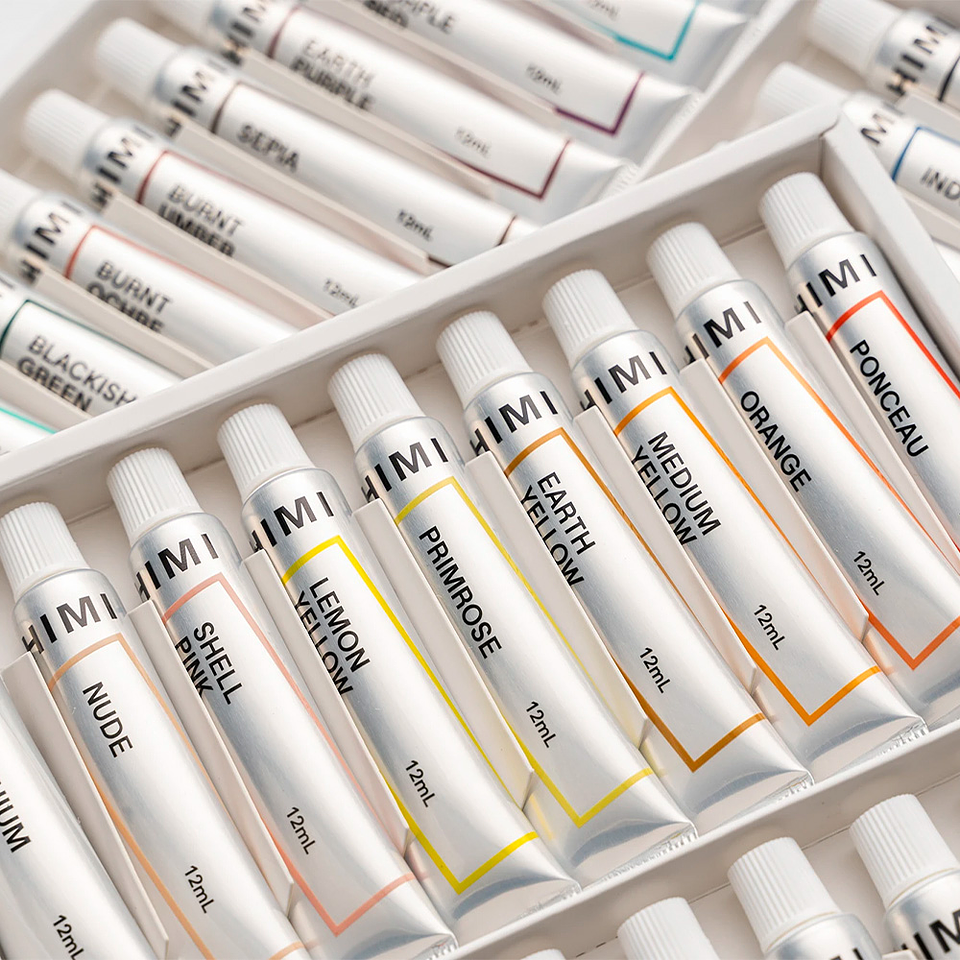 HIMI Set Tubos de Acuarela 12 ml 36 Colores 5