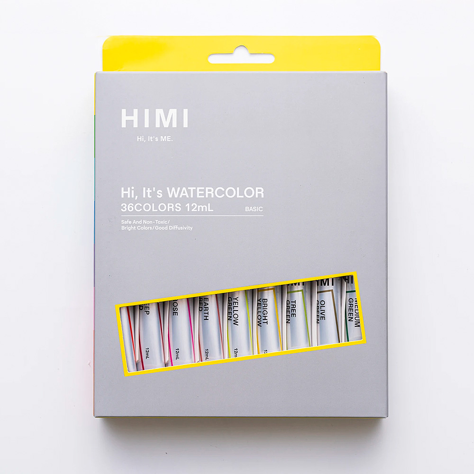 HIMI Set Tubos de Acuarela 12 ml 36 Colores 2