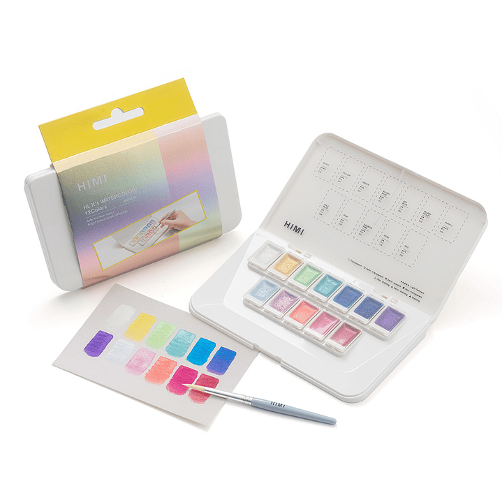 HIMI set de Acuarela Metalizada 12 colores selección Joyeria 2
