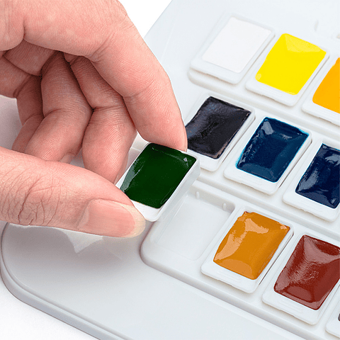 MIYA SET DE ACUARELA 36 COLORES ORIGINAL PREMIER