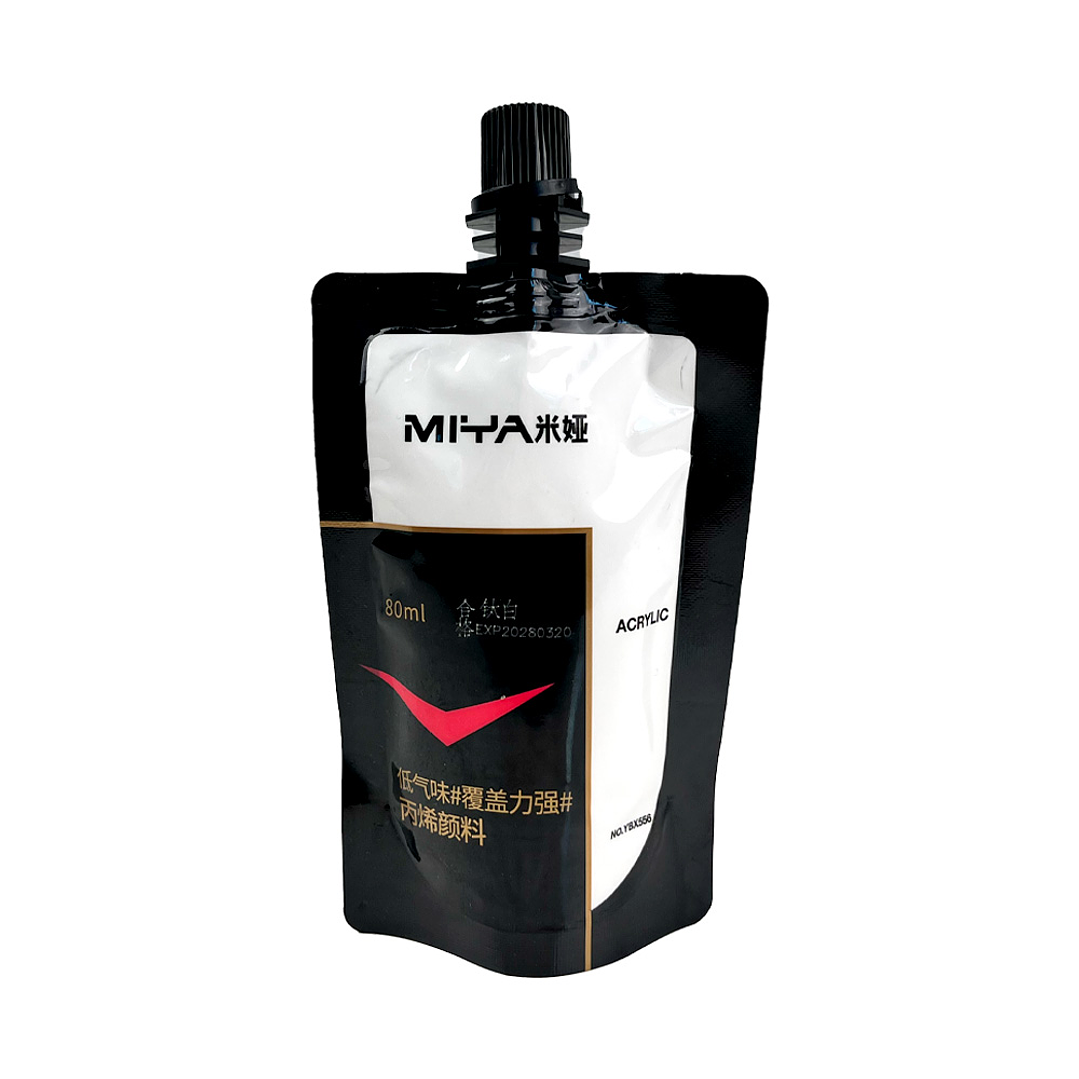 Miya Bolsa de Pintura Acrilica 80ml Blanco Titanium 1