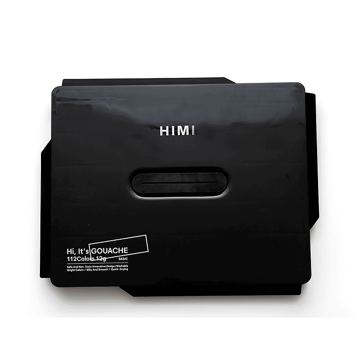 Himi Set Gouache 112 colores Twin Cup 12g Estuche Negro 2