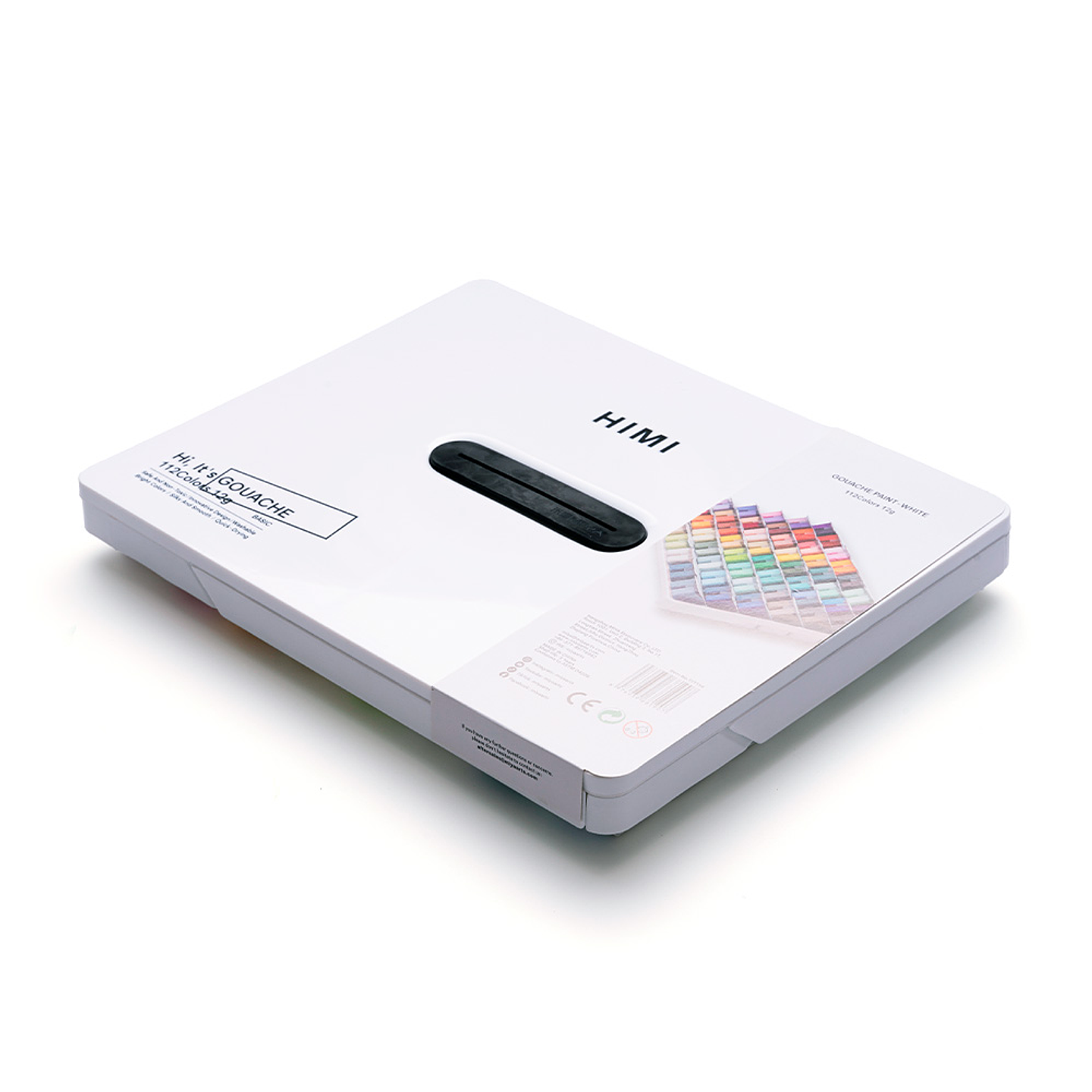 Himi Set Gouache 112 colores Twin Cup 12g Estuche Blanco 4