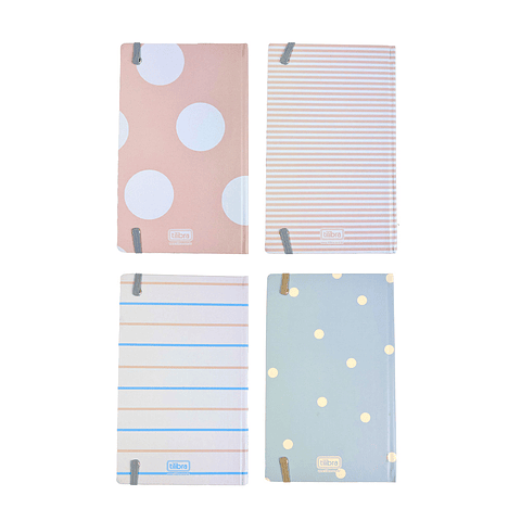 LIBRETA MEDIANA S/PAUTA SOHO 80H 90G 12,8 x 20,8 CM