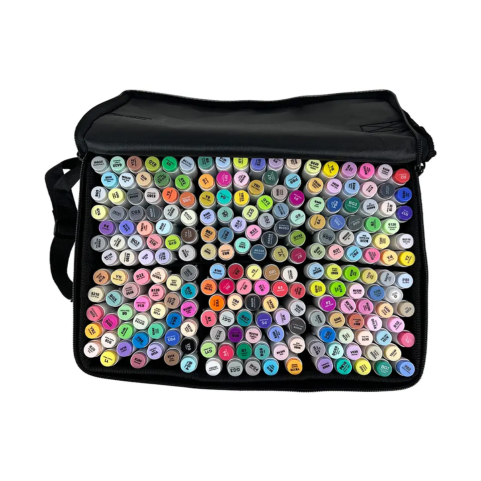 OHUHU 216 MARCADORES + 1 BLENDER PINCEL & FINA  2