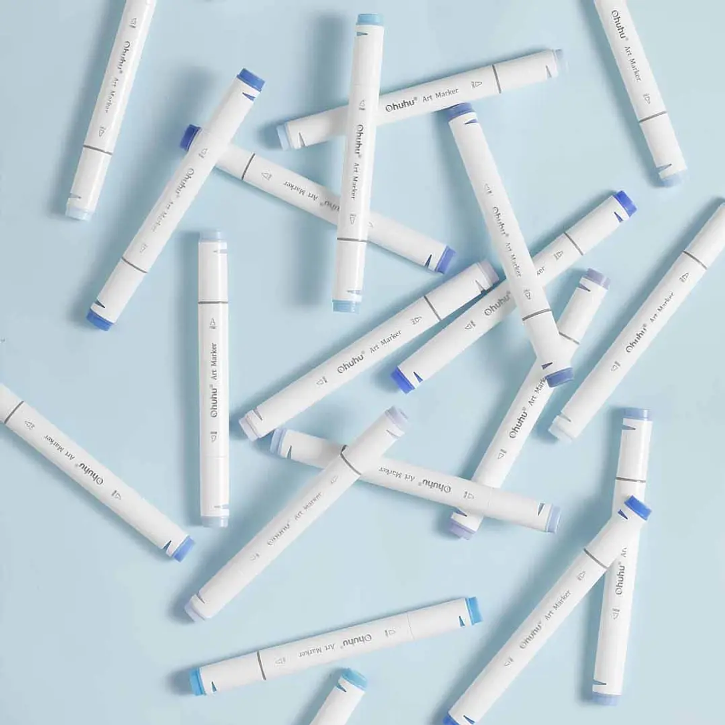 OHUHU 120 MARCADORES DE ALCOHOL + 1 BLENDER FINA & BISELADA  3