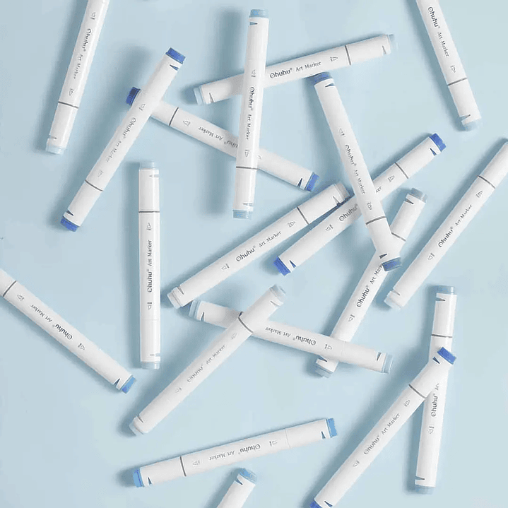 OHUHU 120 MARCADORES DE ALCOHOL + 1 BLENDER FINA & BISELADA  3