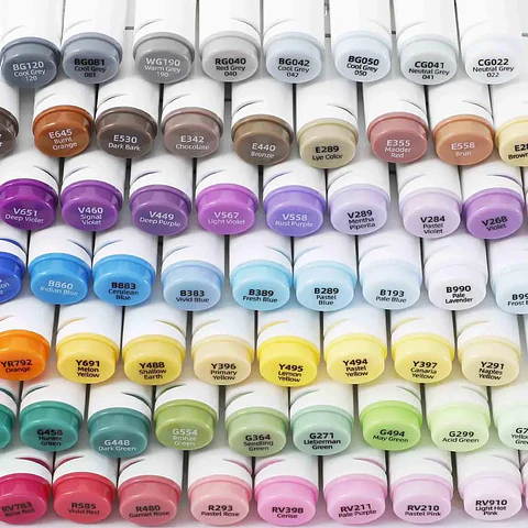 OHUHU 120 MARCADORES DE ALCOHOL + 1 BLENDER FINA & BISELADA 