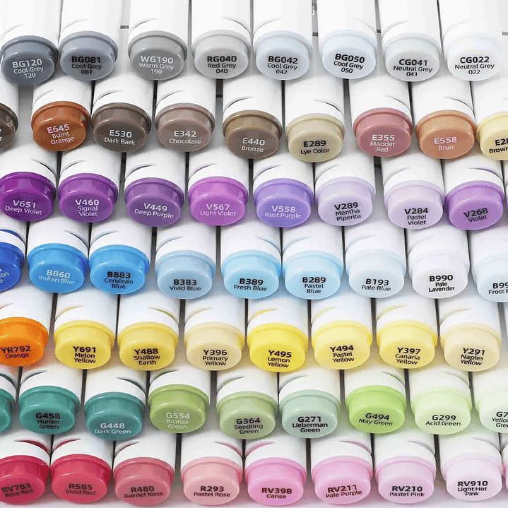 OHUHU 120 MARCADORES DE ALCOHOL + 1 BLENDER FINA & BISELADA  2