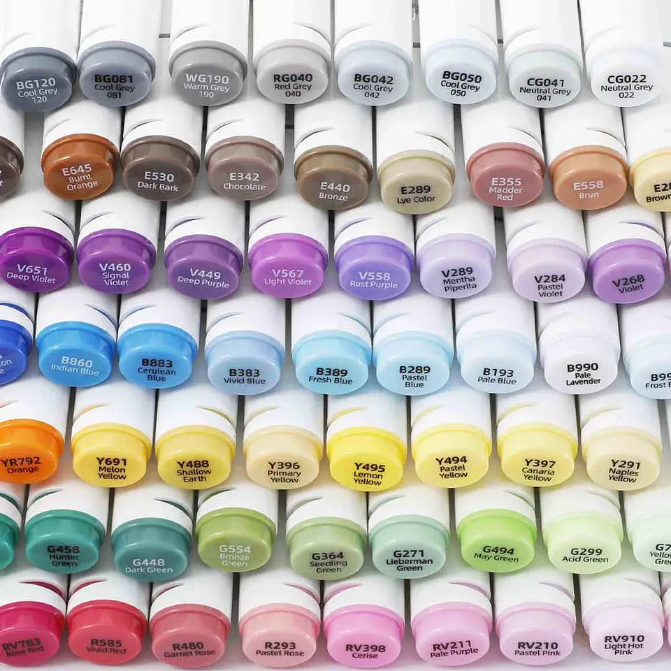 OHUHU 120 MARCADORES DE ALCOHOL + 1 BLENDER FINA & BISELADA  2