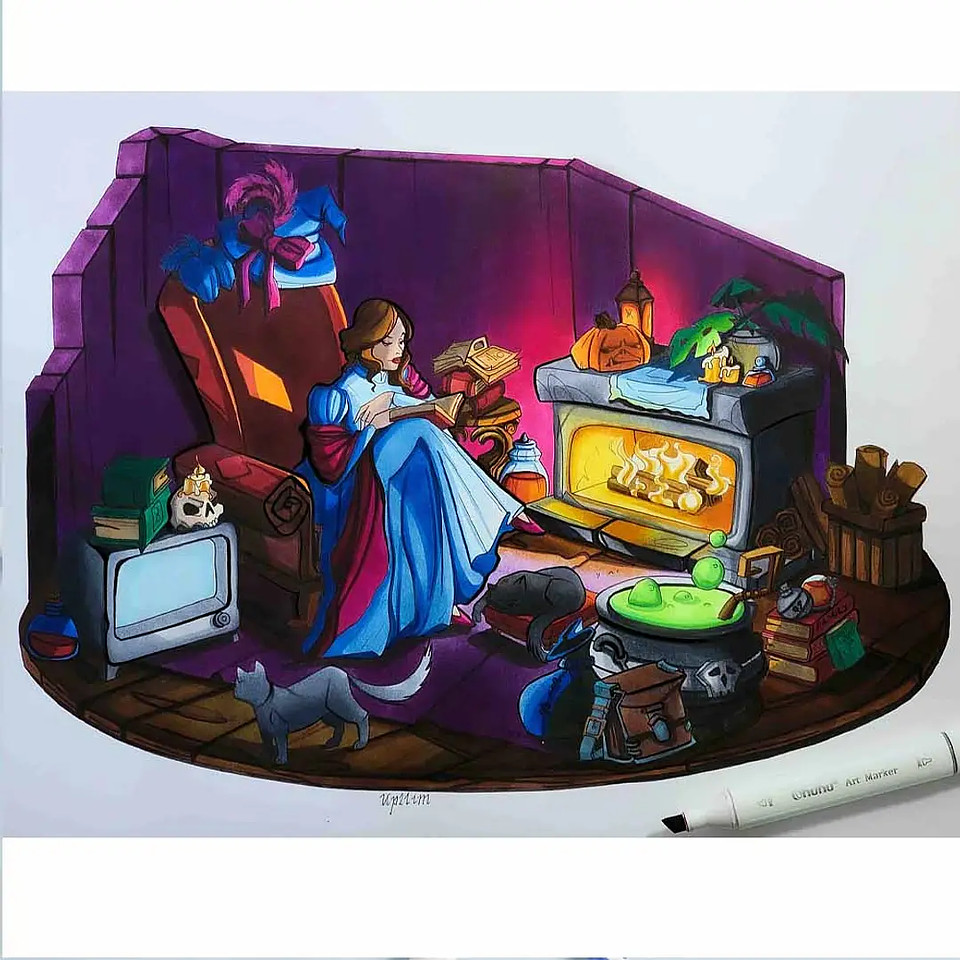 OHUHU 120 MARCADORES DE ALCOHOL + 1 BLENDER FINA & BISELADA  6