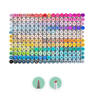 OHUHU 200 MARCADORES DE ALCOHOL + 1 BLENDER FINA & BISELADA 