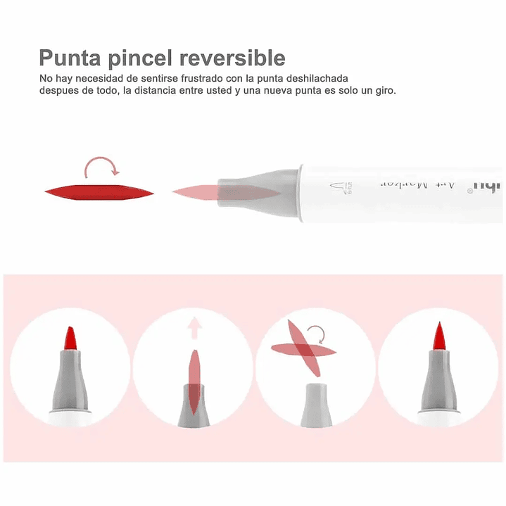 OHUHU 72 MARCADORES + 1 BLENDER. PINCEL Y BISELADA  3