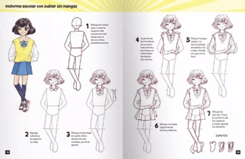 CÓMO DIBUJAR MANGA KAWAII MODA 