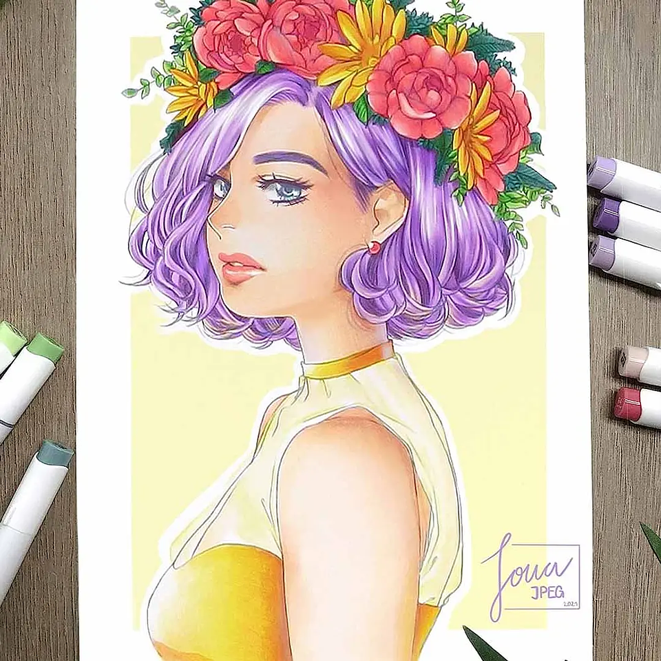 OHUHU 48 MARCADORES MID-TONE + 1 BLENDER PINCEL Y BISELADA  8