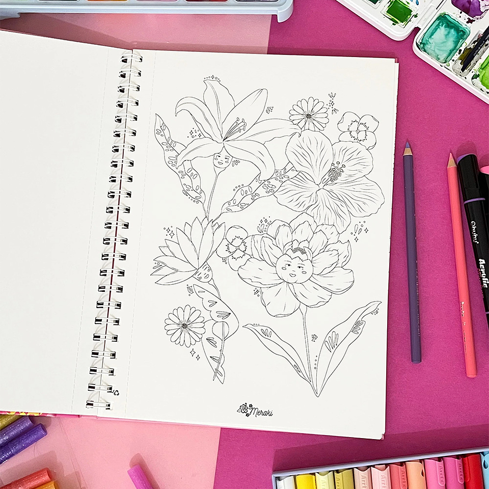 LIBRO PARA COLOREAR AFLORARTE 4