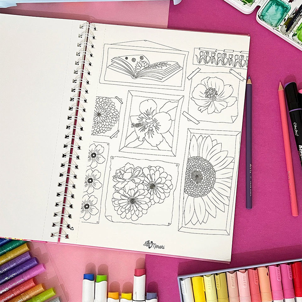 LIBRO PARA COLOREAR AFLORARTE 8