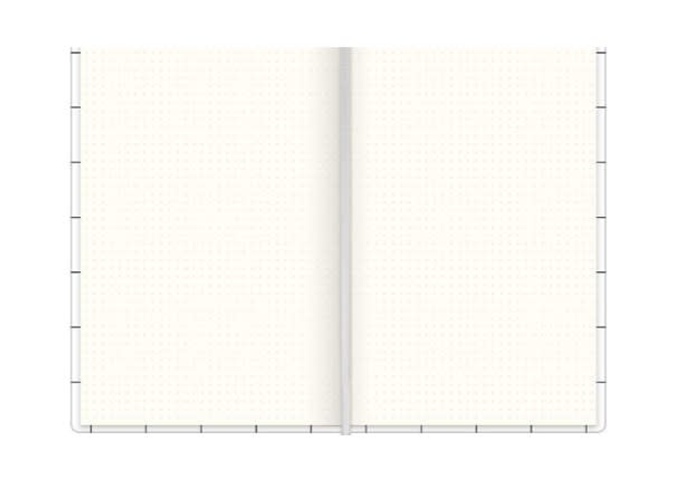 LIBRETA COSIDA PUNTILLADA 80H 90G 10,3 x 14, 6 CM 2