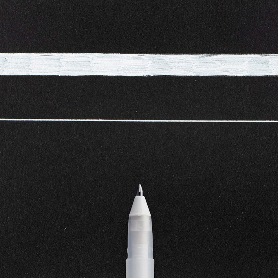 LÁPIZ GEL BLANCO GELLY ROLL SAKURA MOONLIGHT 0.4mm 3