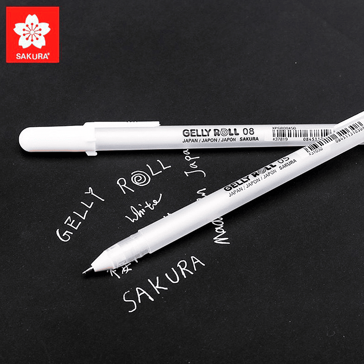 LÁPIZ GEL BLANCO GELLY ROLL SAKURA MOONLIGHT 0.4mm 5