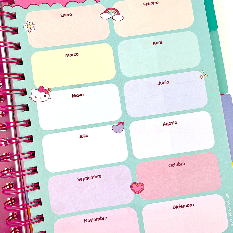 PLANNER ASCOOT HELLO KITTY C/ESP 6