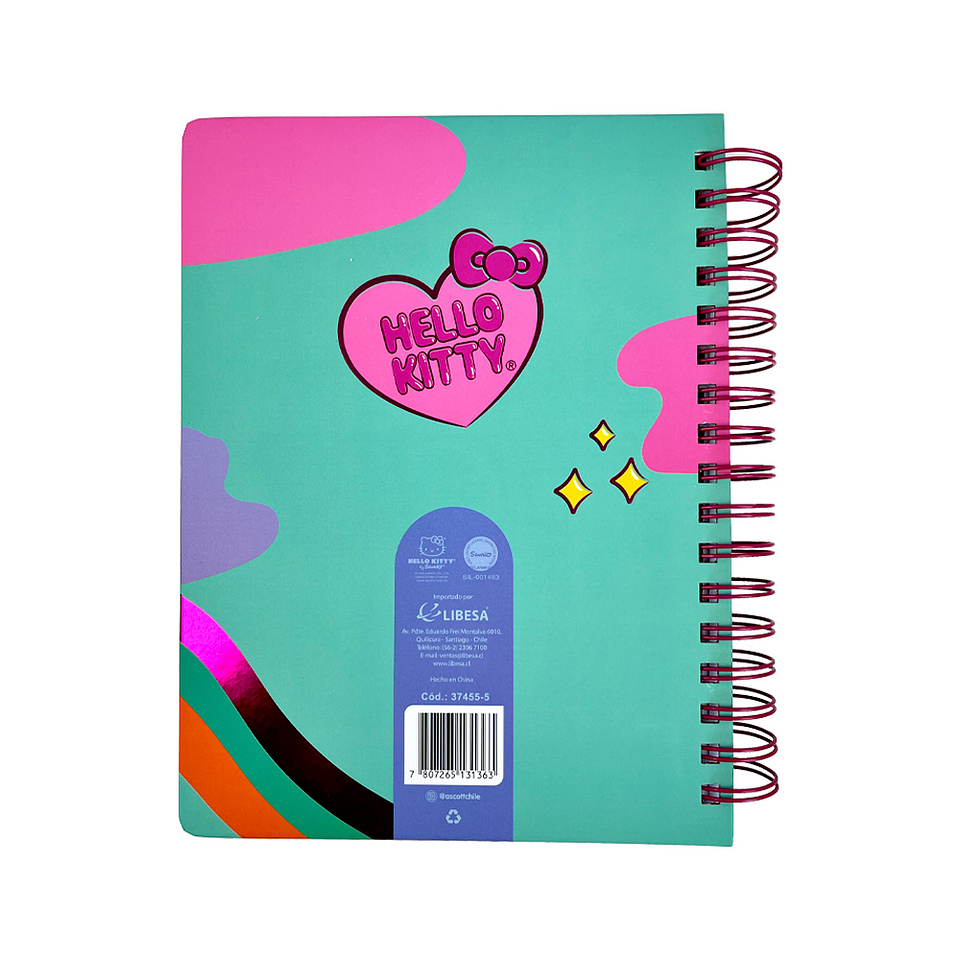 PLANNER ASCOOT HELLO KITTY C/ESP 8