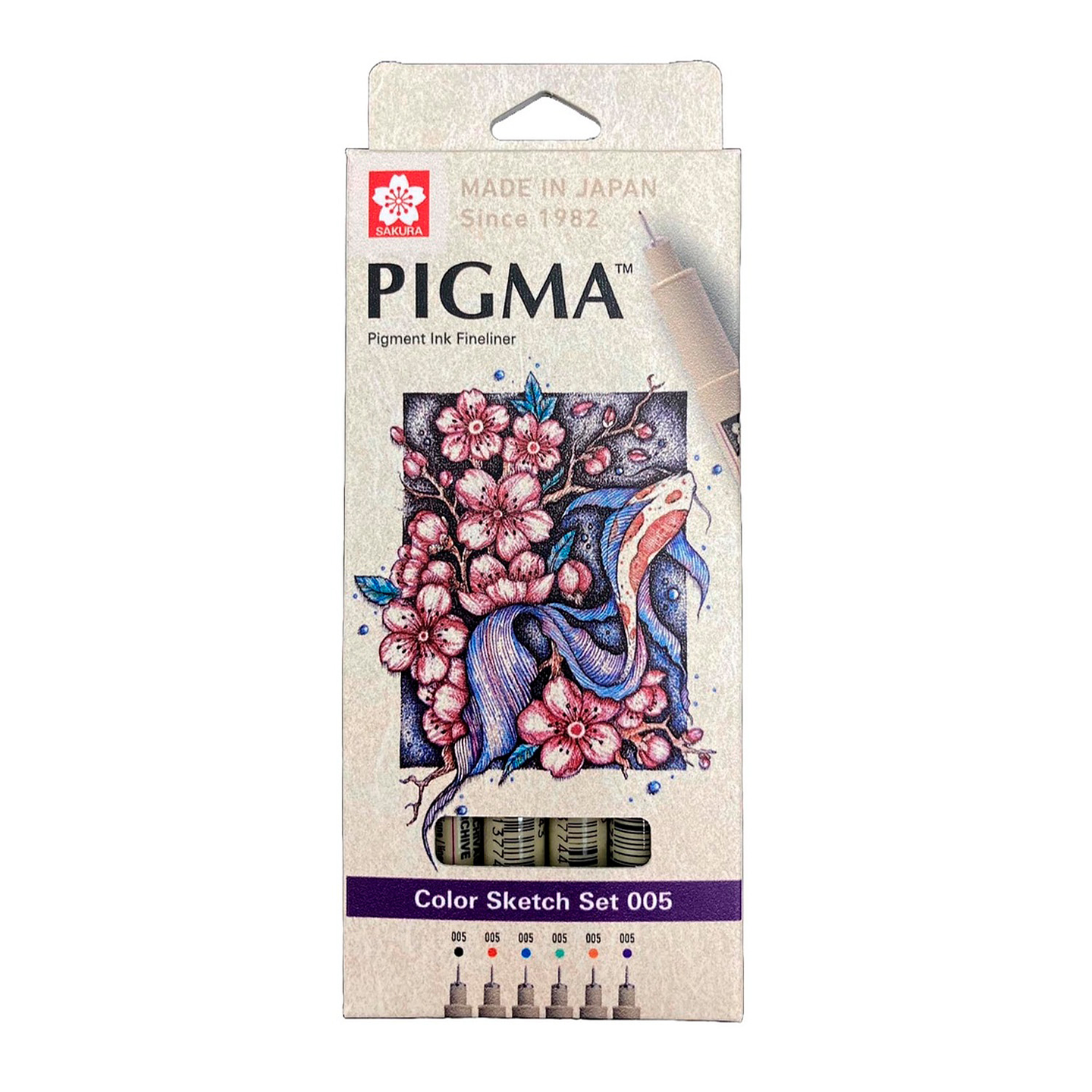 SET DE TIRALÍNEA PIGMA MICRON SAKURA 0.05 6 COLORES 1