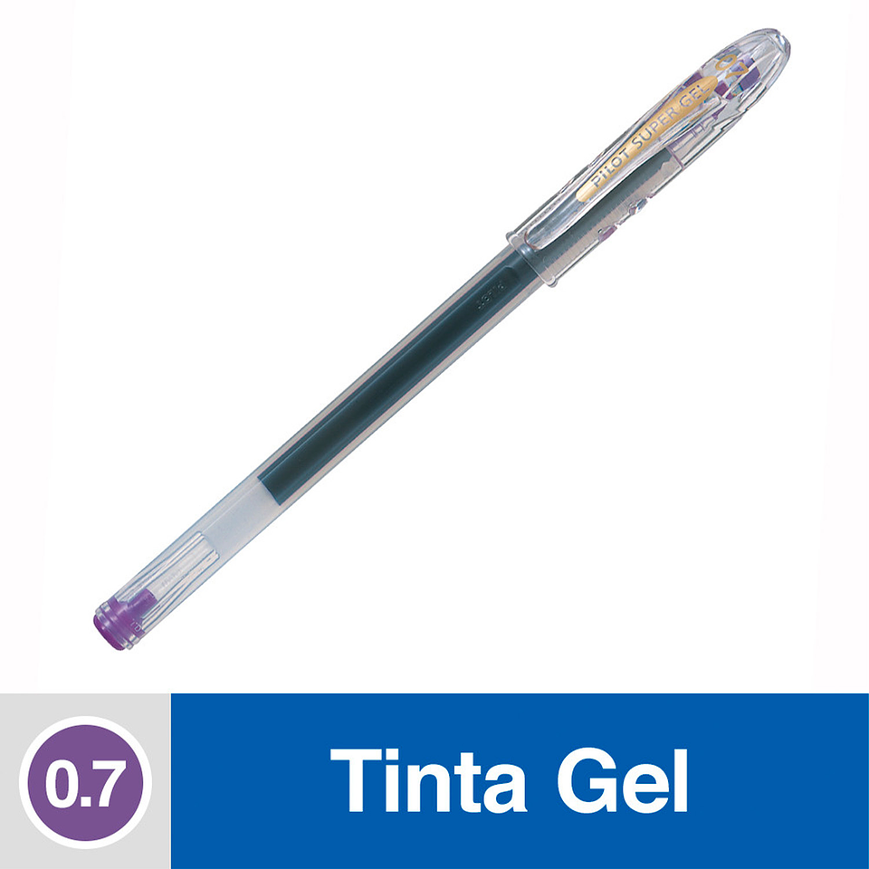LAPIZ TINTA PILOT SUPER GEL 0.7 VIOLETA 1