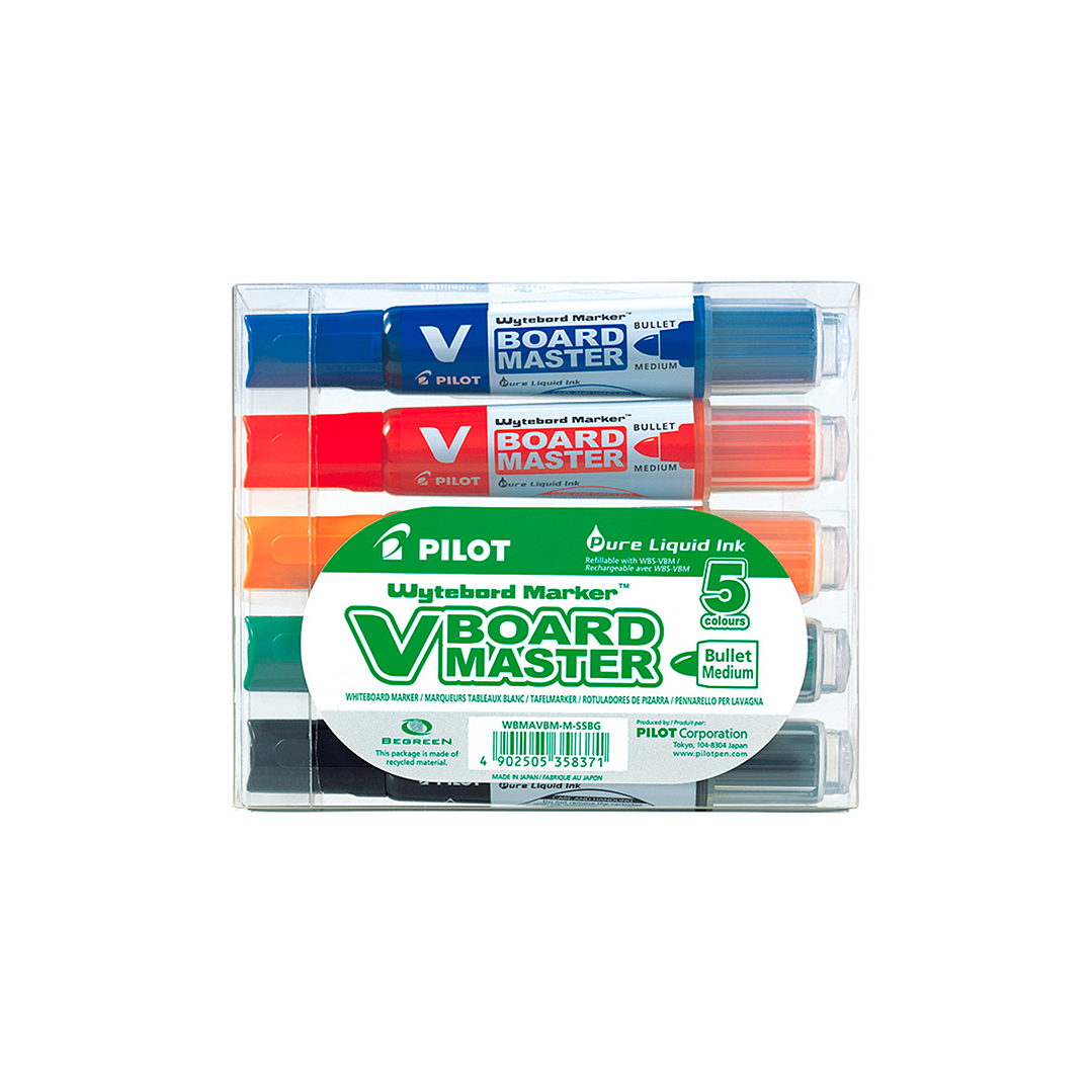 MARCADOR PIZARRA V BOARD MASTER SET 5U PILOT 1