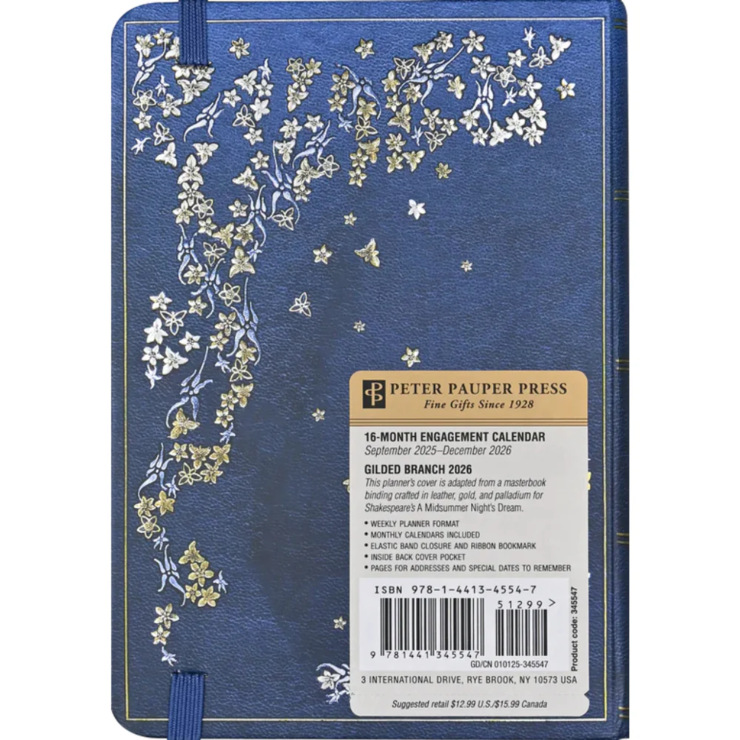 AGENDA 2026 SEM VISTA 16M GILDED BRANCH 6