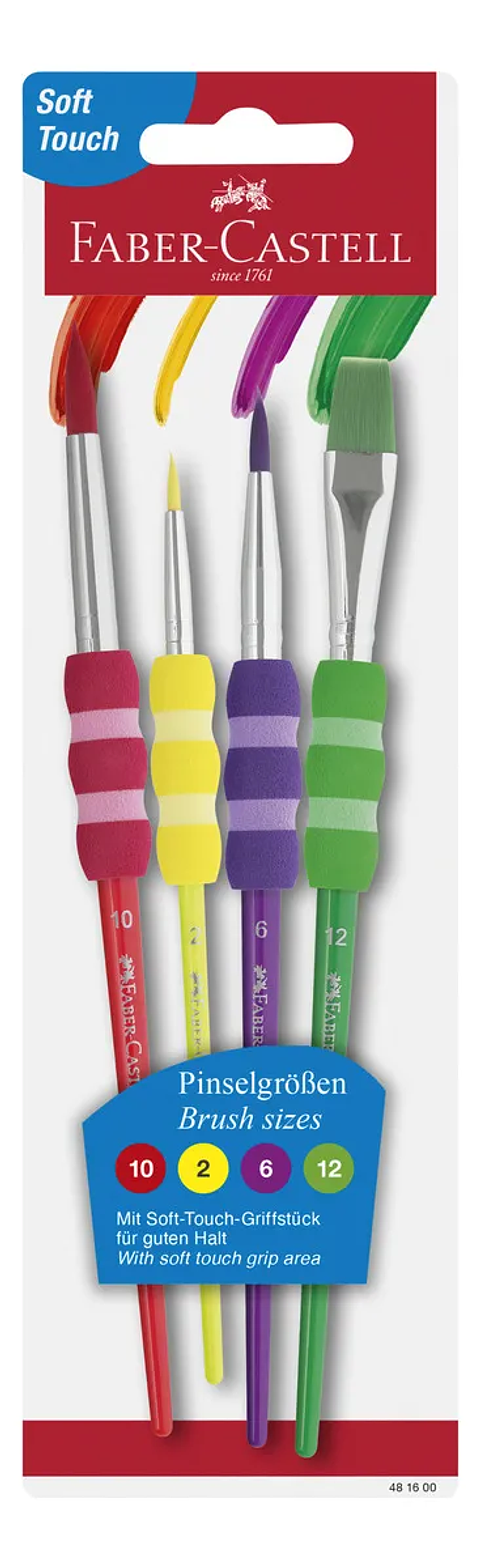 PINCEL SOFT TOUCH SET 4 