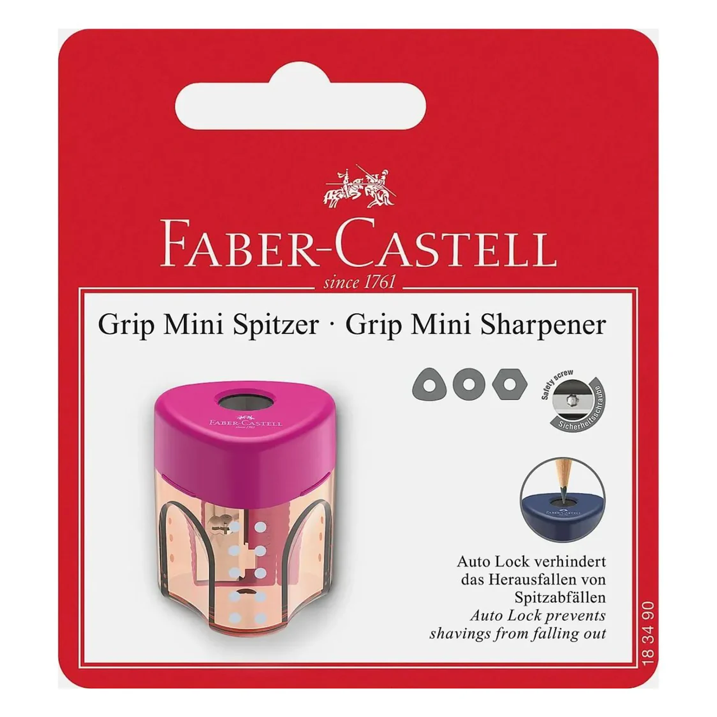 SACAPUNTAS GRIP AUTO MINI BLISTER  3