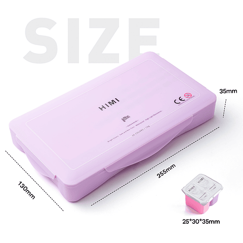 HIMI SET GOUACHE 36 COLORES TWIN CUP 