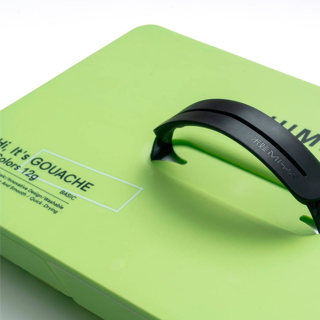 HIMI SET GOUACHE 72 COLORES TWIN CUP 12G VERDE MANZANA  3