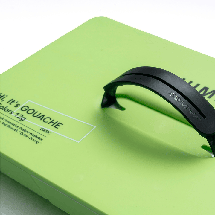 HIMI SET GOUACHE 72 COLORES TWIN CUP 12G VERDE MANZANA  3