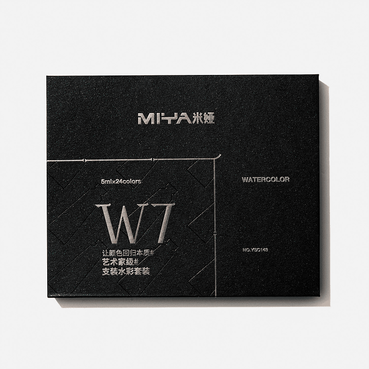 MIYA SET TUBOS DE ACUARELA W7 DE 5 ML 24 COLORES  11