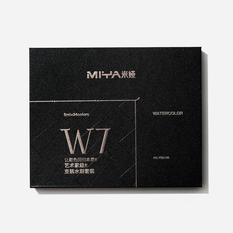 MIYA SET TUBOS DE ACUARELA W7 DE 5 ML 24 COLORES  11