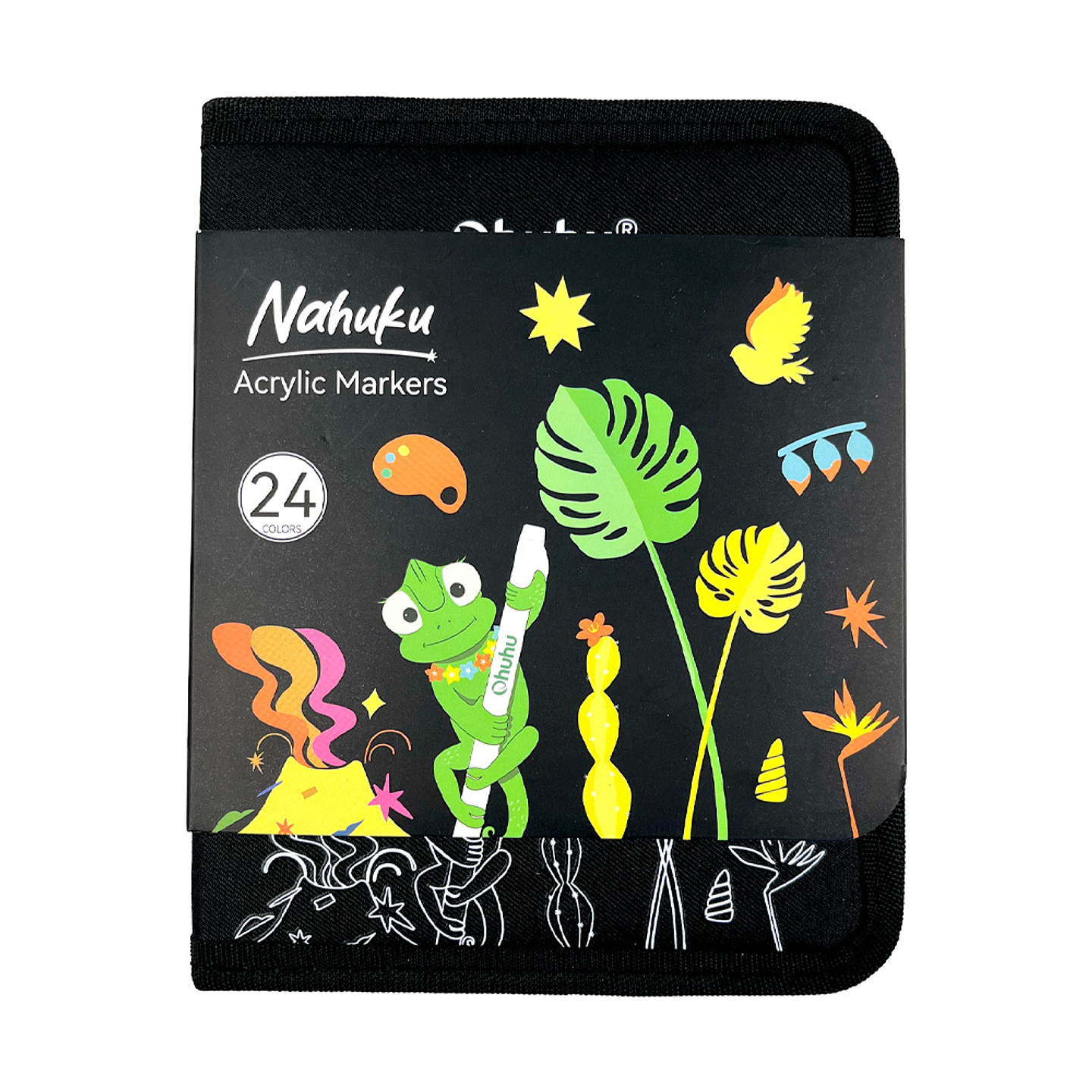 OHUHU 24 MARCADORES ACRÍLICOS PUNTA PINCEL 9