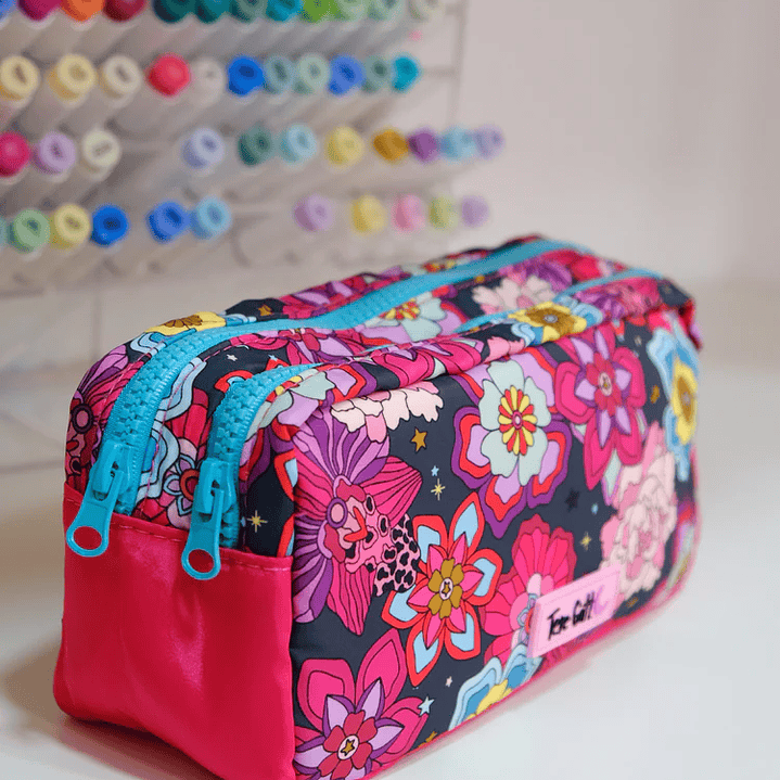 ESTUCHE DOBLE FLOWERS  4