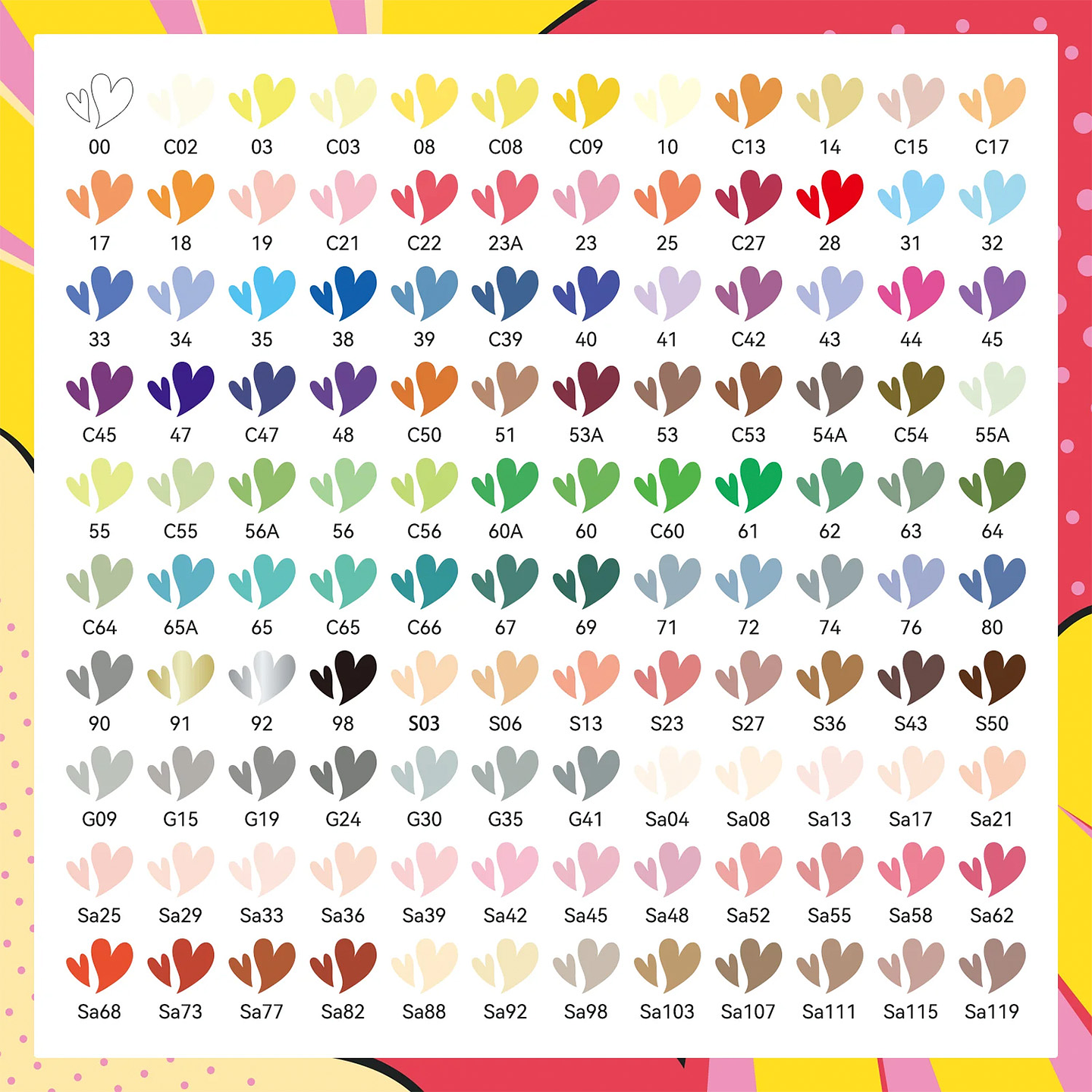 ARRTX MARCADORES DE ACRÍLICO 120 COLORES ANIME (PUNTA PINCEL)  4