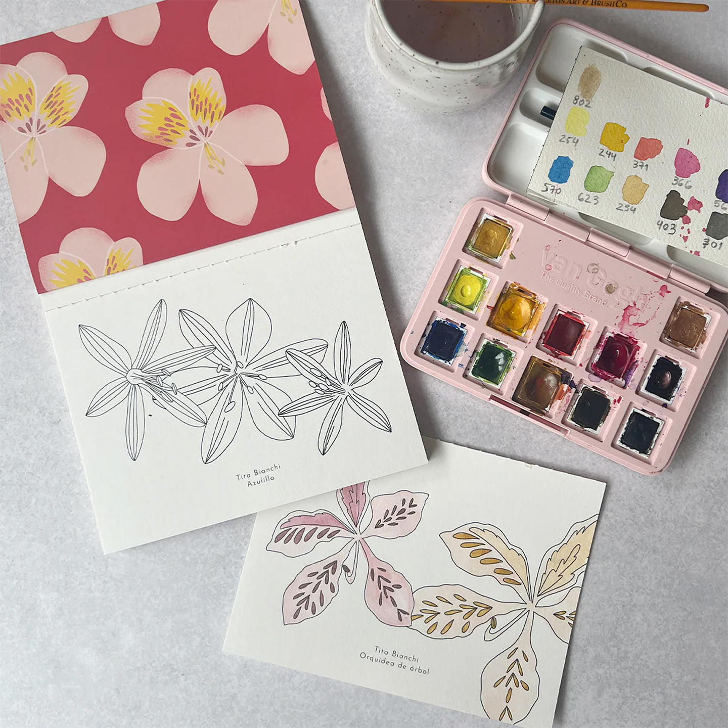 LIBRO DE VIAJE TITA BIANCHI FLORES 4