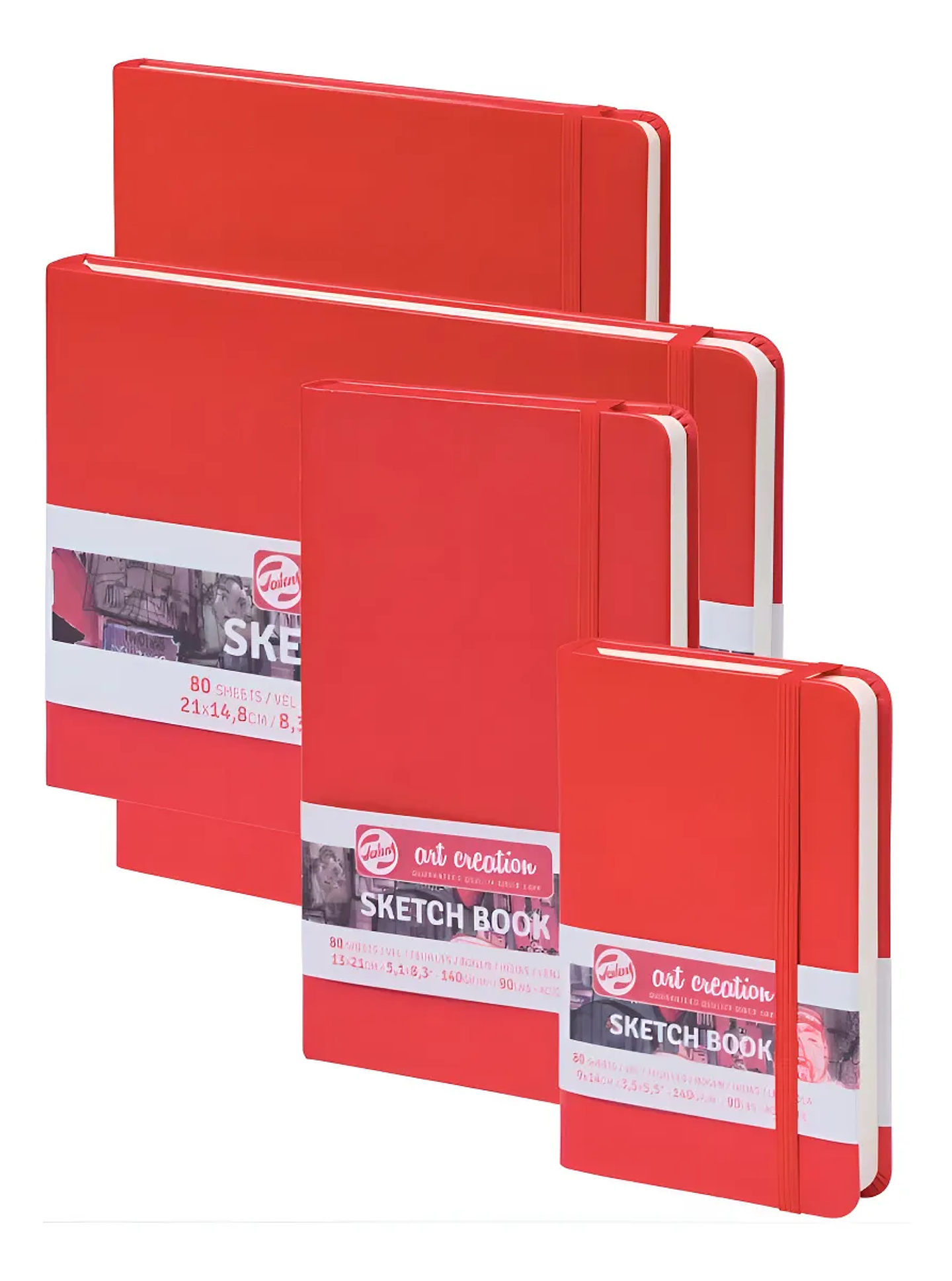 SKETCHBOOK ART CREATION TALENS ROJA 9X14CM 140GR 80H  4