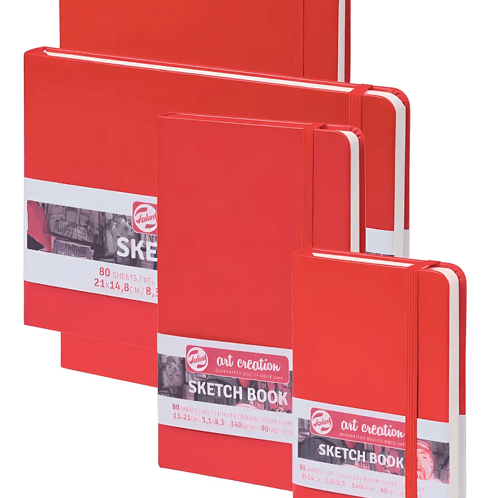 SKETCHBOOK ART CREATION TALENS ROJA 9X14CM 140GR 80H  4
