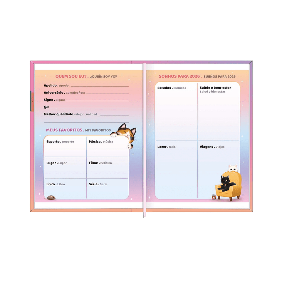 AGENDA COSIDA TILIBRA MINI PURRFECT M1 GATOS  3