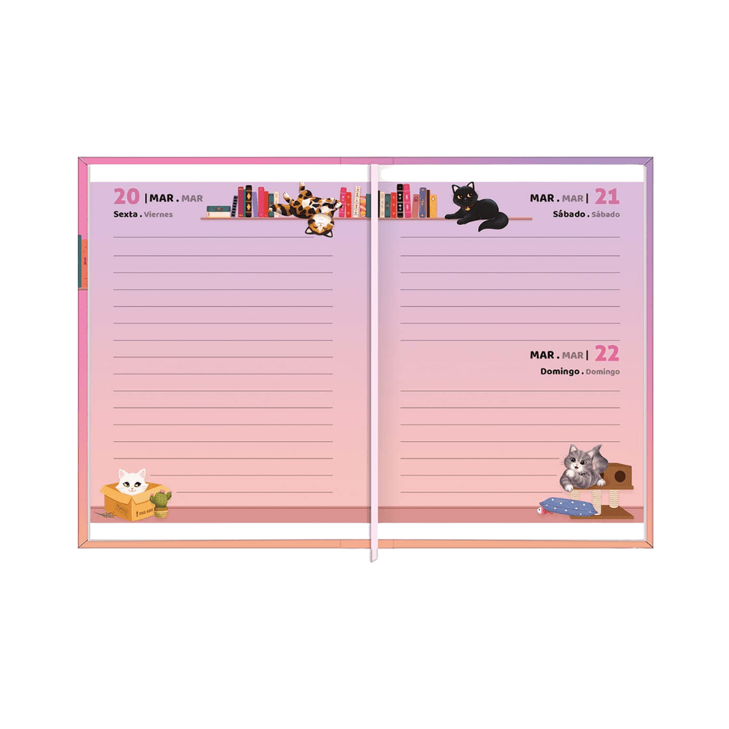 AGENDA COSIDA TILIBRA MINI PURRFECT M1 GATOS  2
