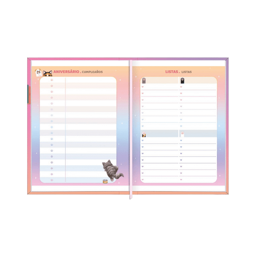 AGENDA COSIDA TILIBRA MINI PURRFECT M1 GATOS  6